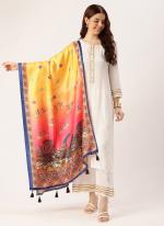 Cotton Multi Colour Daily Wear Printed Dupatta